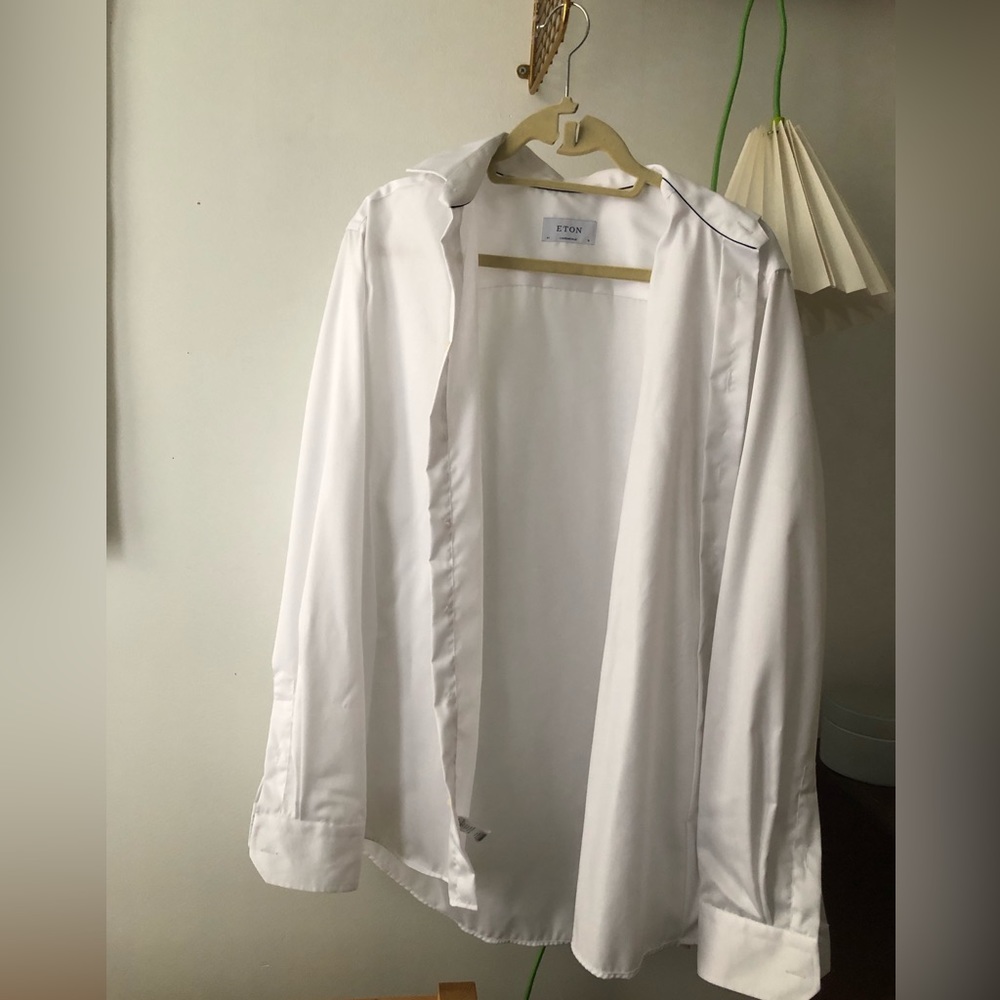 Eton men’s white button down 41 16